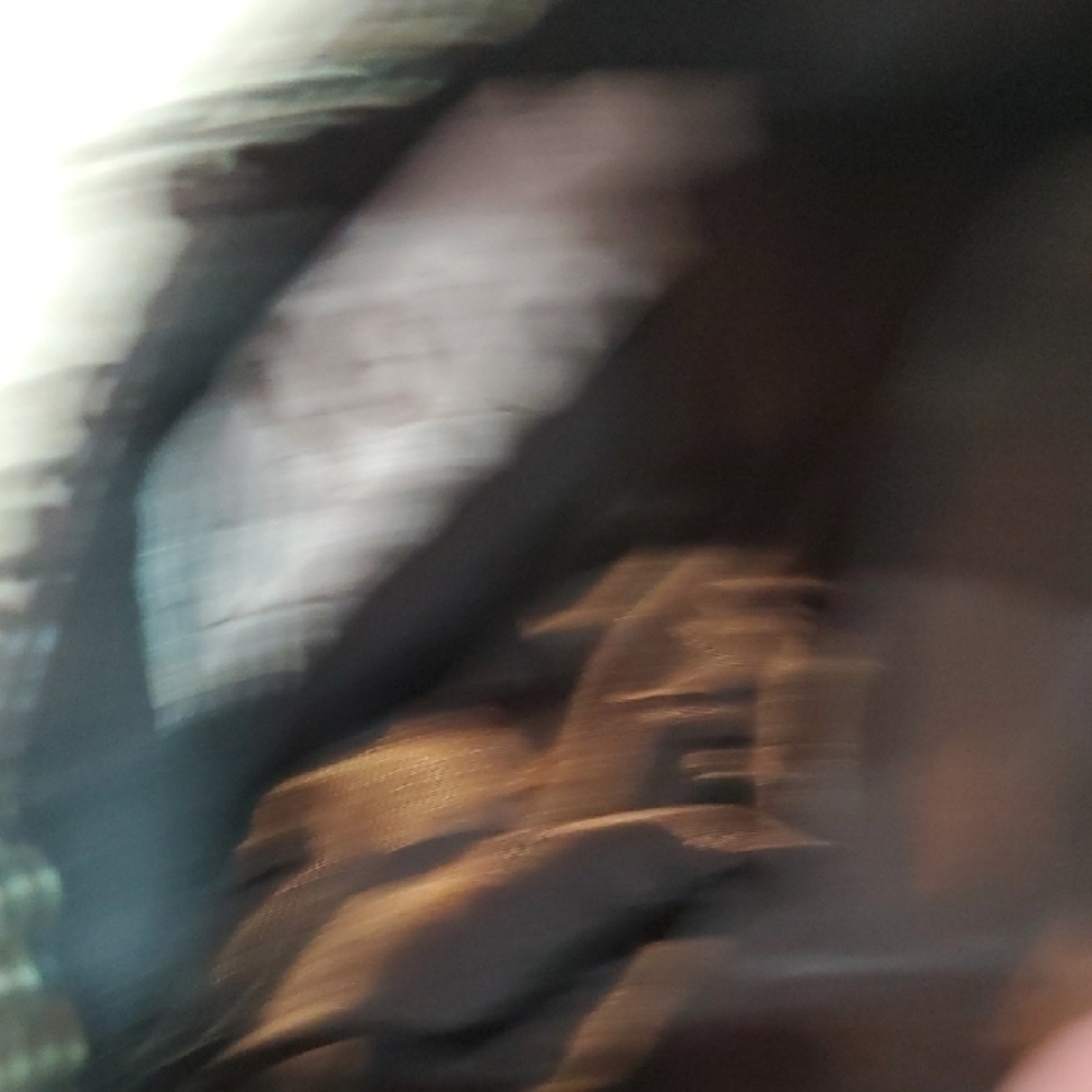 Mary Frances VINTAGE Brown Leathrr Embellished Beaded Shoulder Bag 8 X 4.5 - Picture 8 of 8